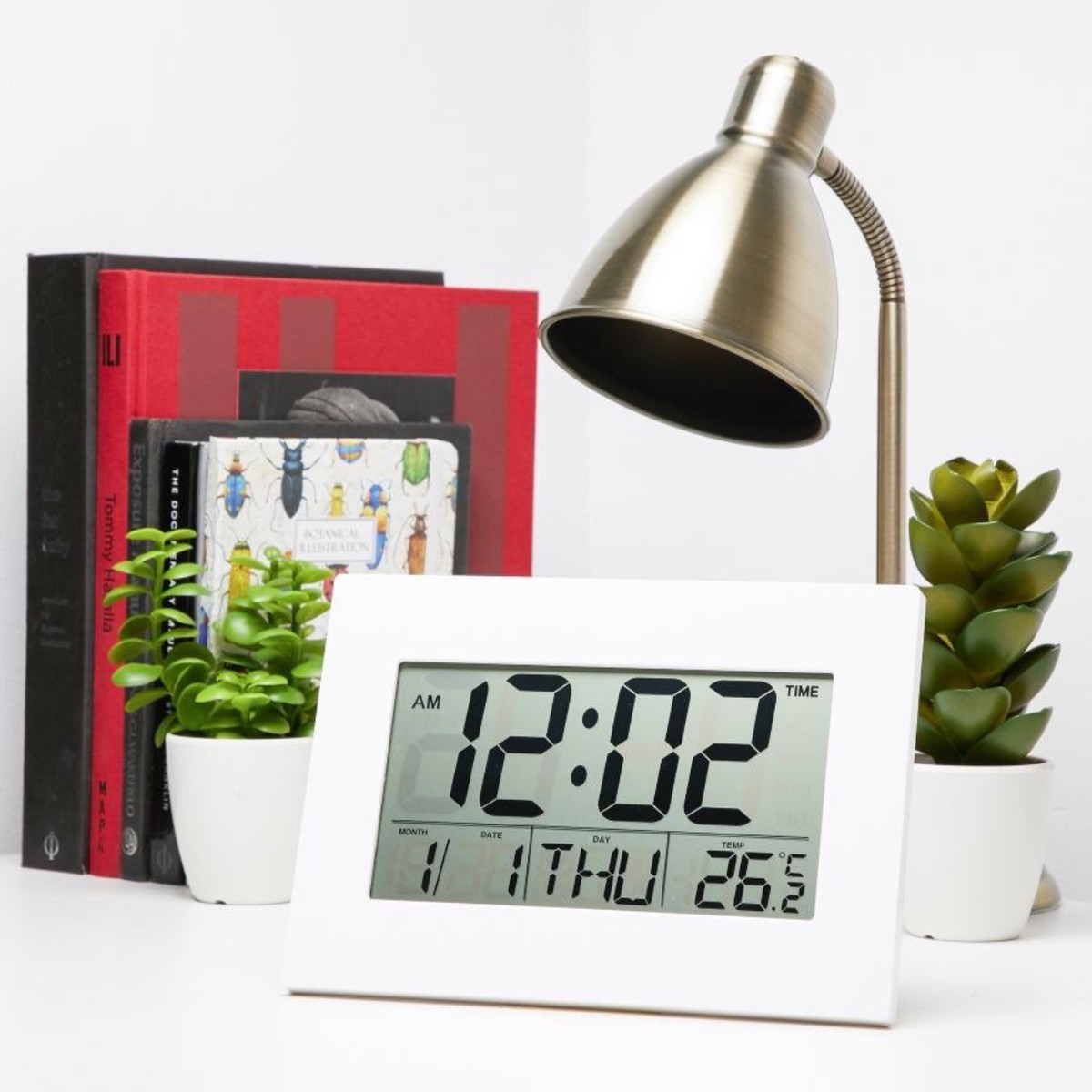 Clock Big number calendar digital 23cm clock
