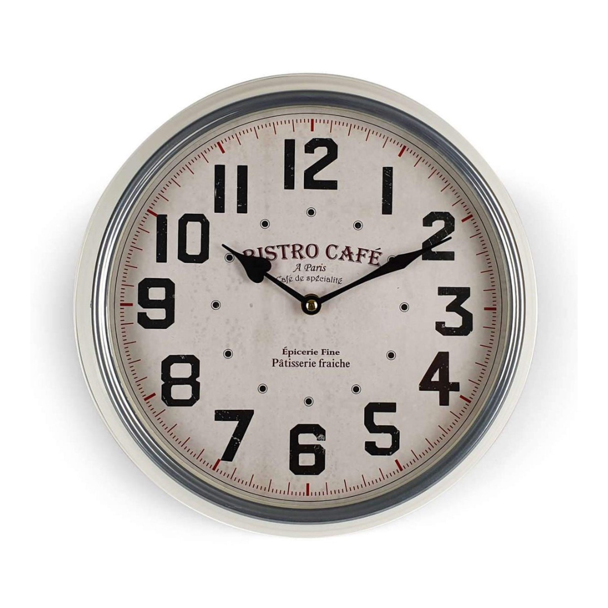 Clock Classic Metal Wall Clock 31cm White