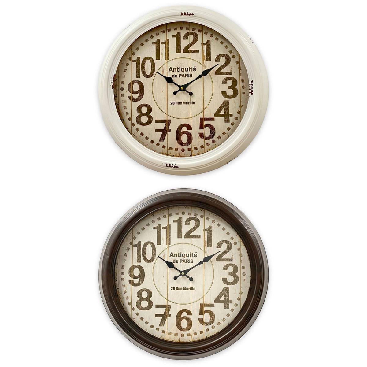 Clock Classical mid metal wall clock 46cm