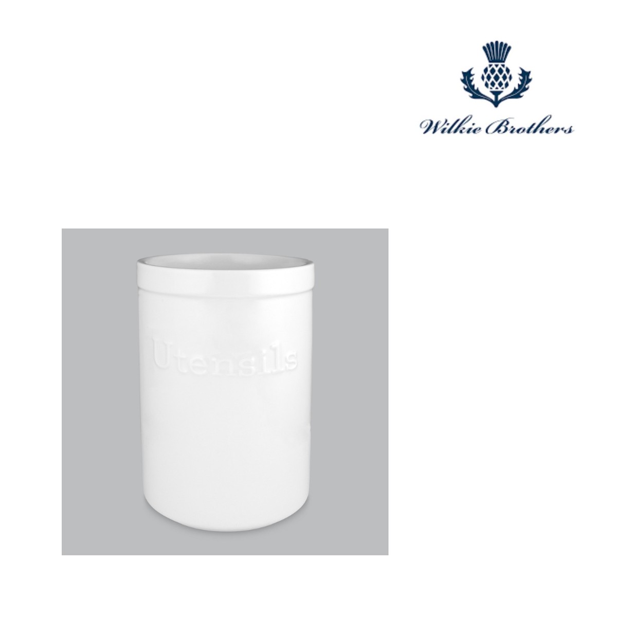 Wilkie Brothers Utensil Pot 17 x 12cm - New Bone Porcelain