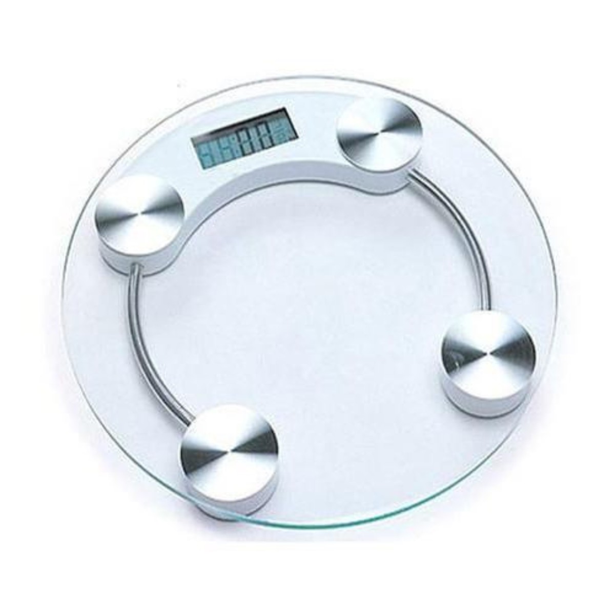 Bathroom Scale Round Glass 33cm