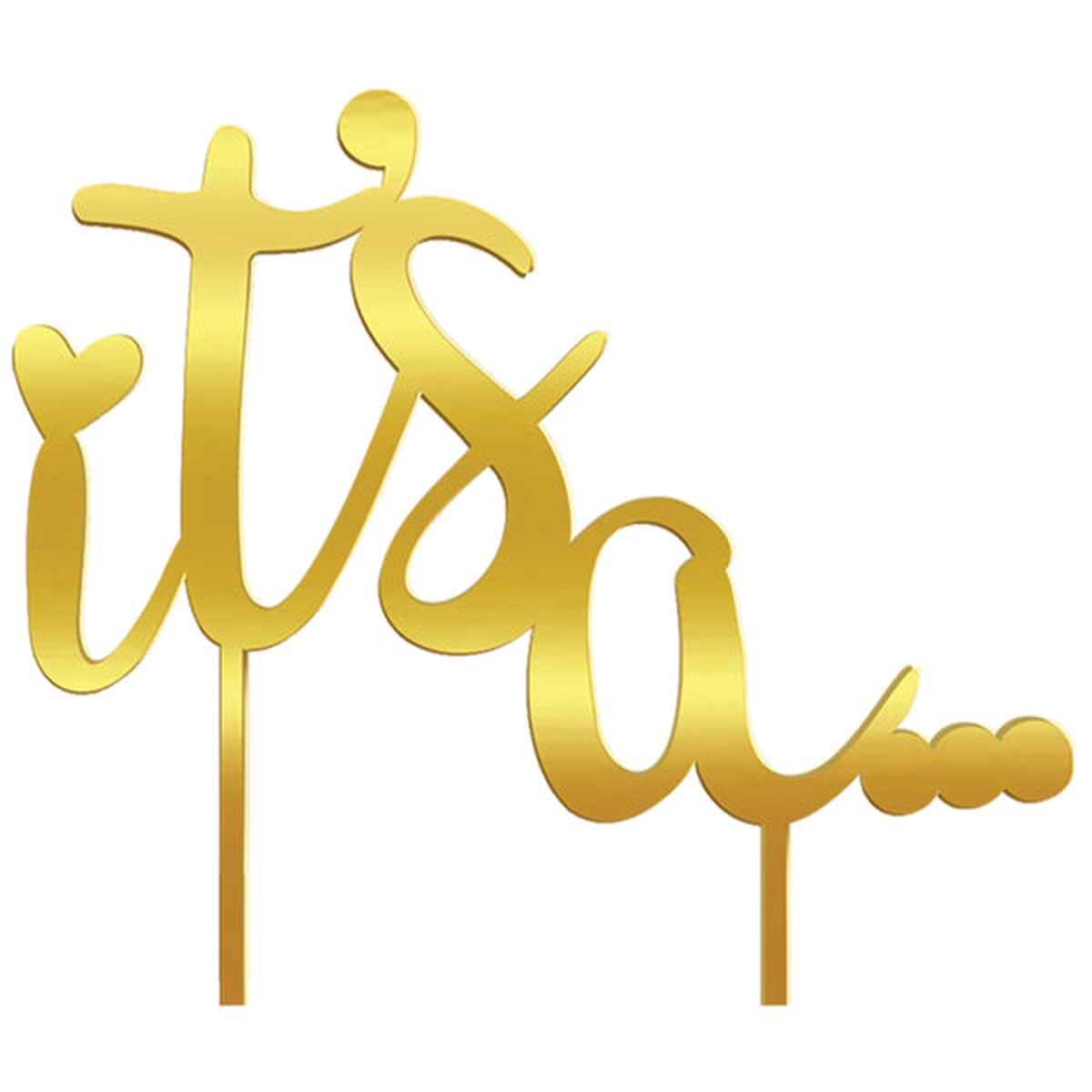The Big Reveal it s a... Cake Topper