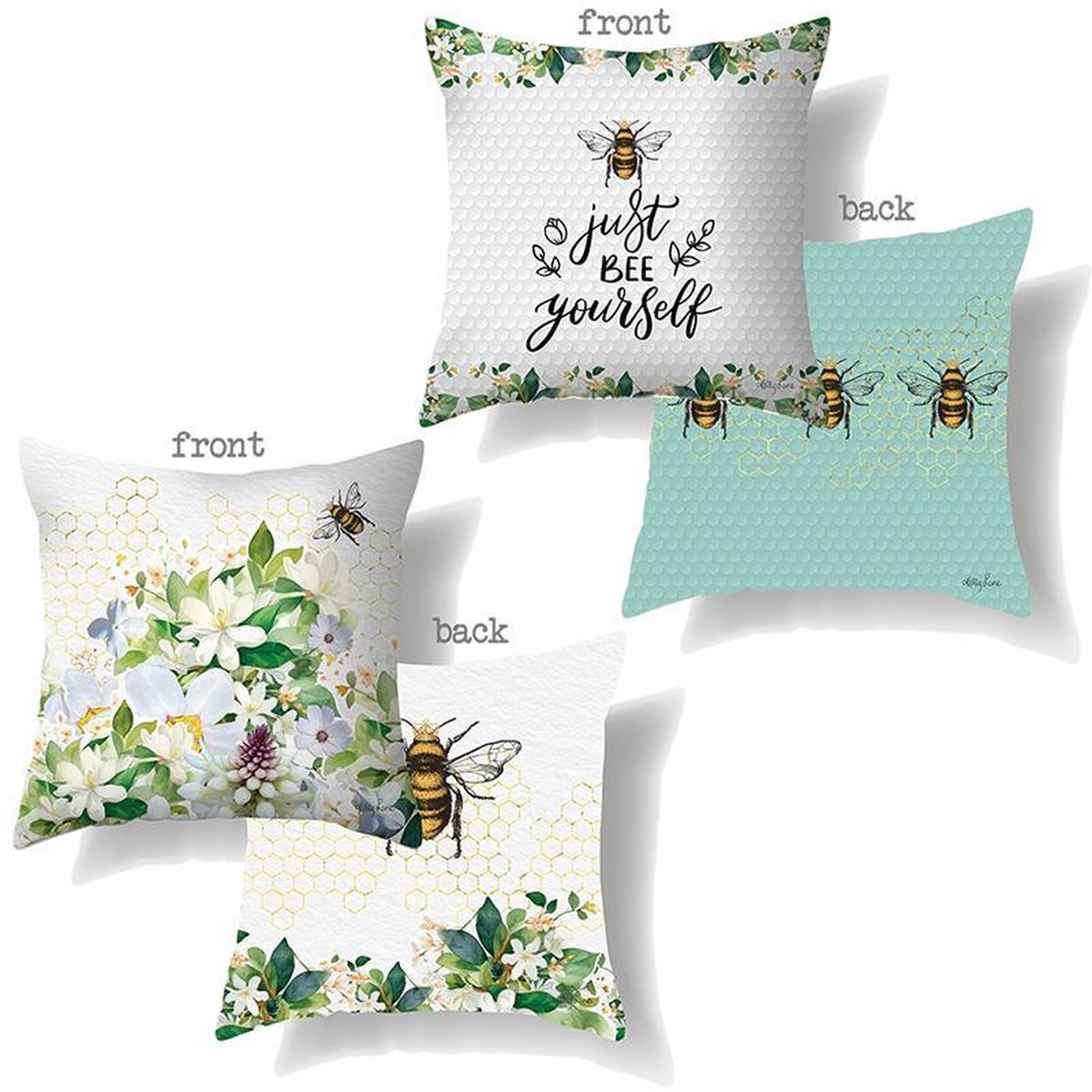 45X45CM BEE YOURSELF CUSHION KL 2 ASST