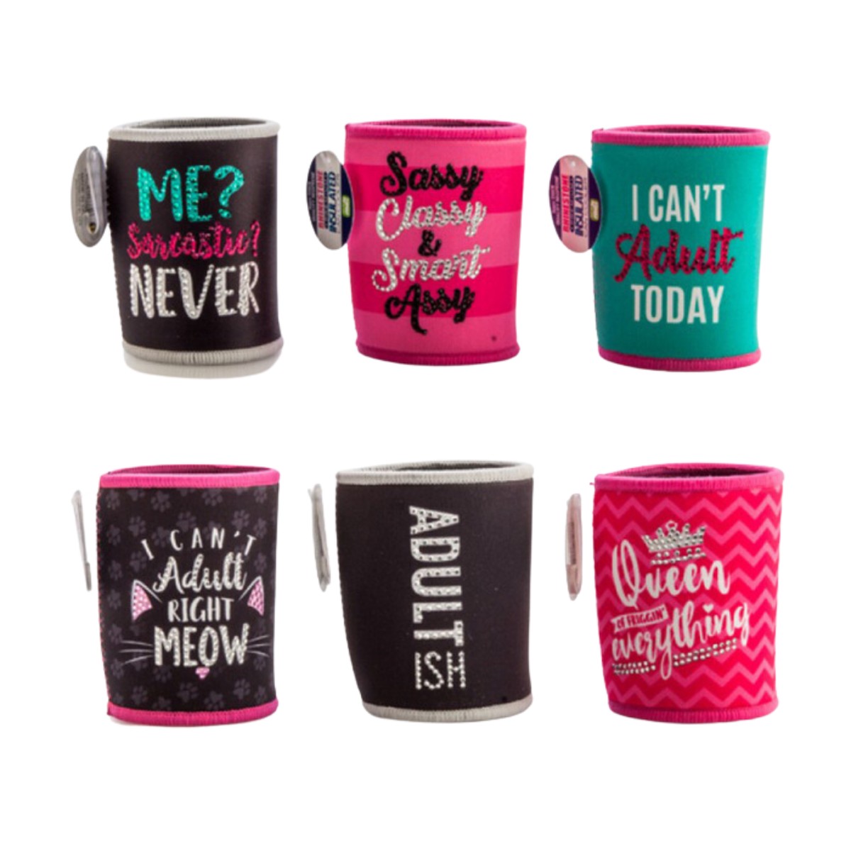 Can Cooler Rhinestone Assorted