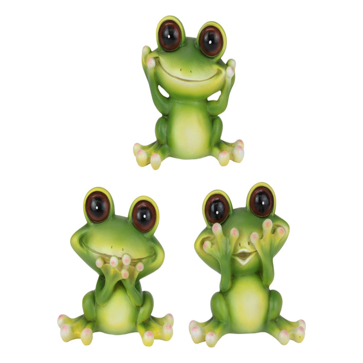 Wise Green Frog 3 Asstd 13Cm