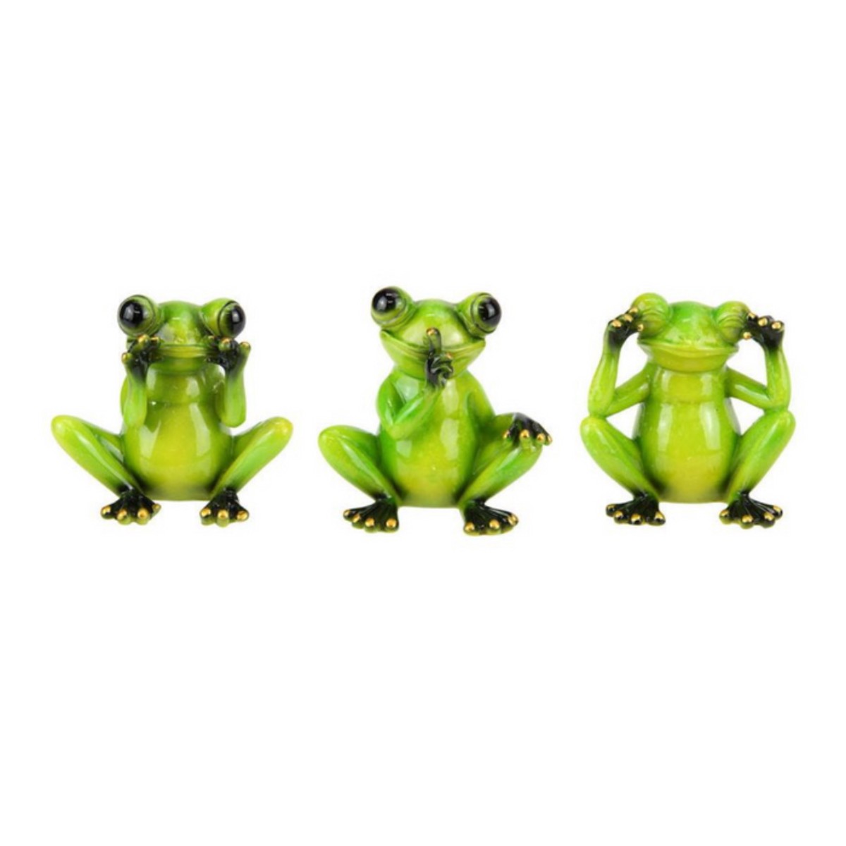 Wise Green Marble Frog 8cm Assorted