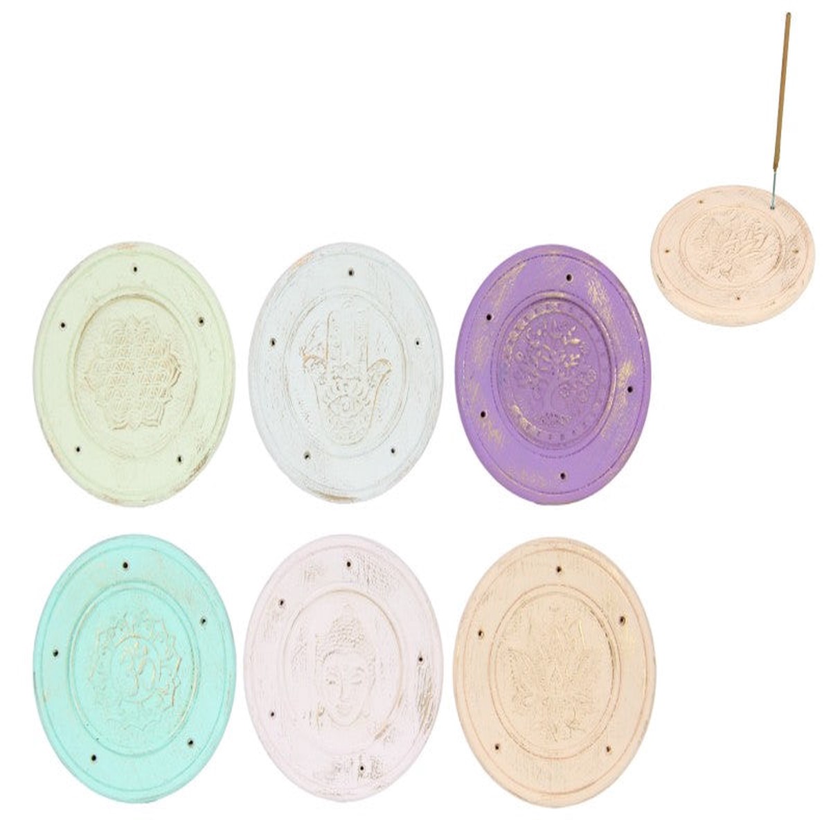 10CM ROUND INCENSE PASTER ASHCATCHER