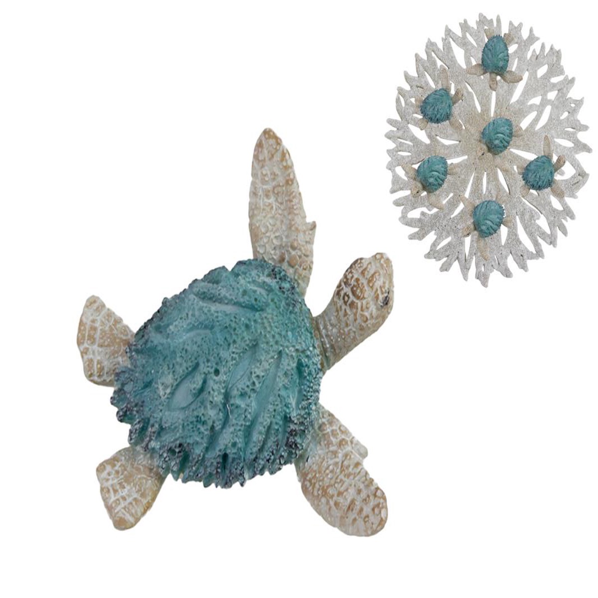 8CM CORAL BLUE TURTLE
