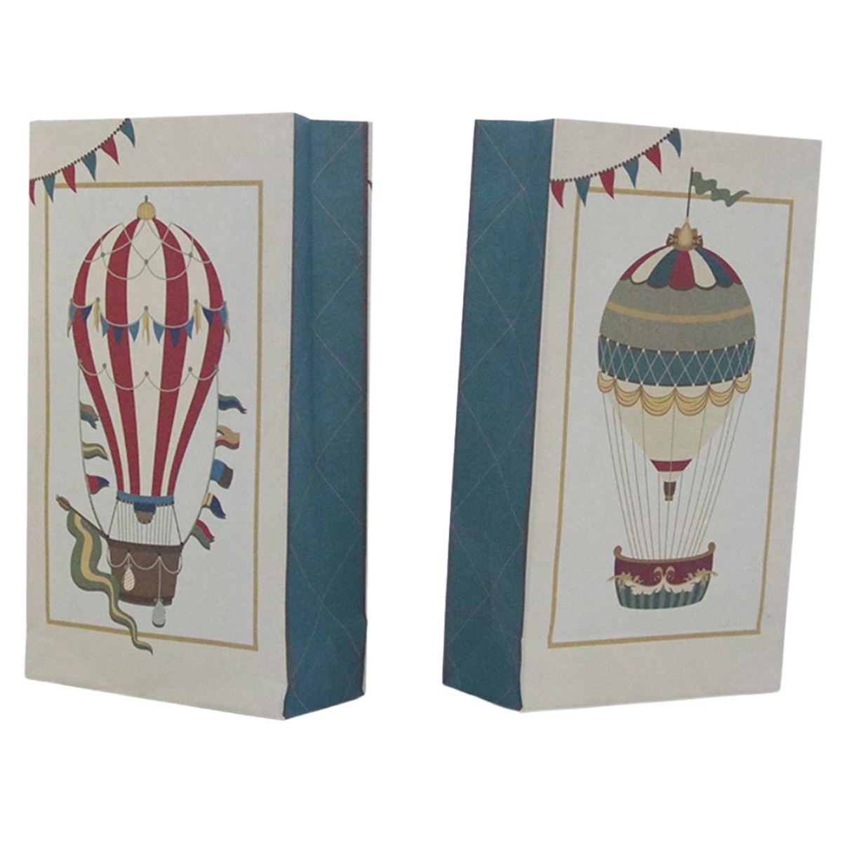 Vintage Hot Air Balloon Loot Bags Pk Of 6