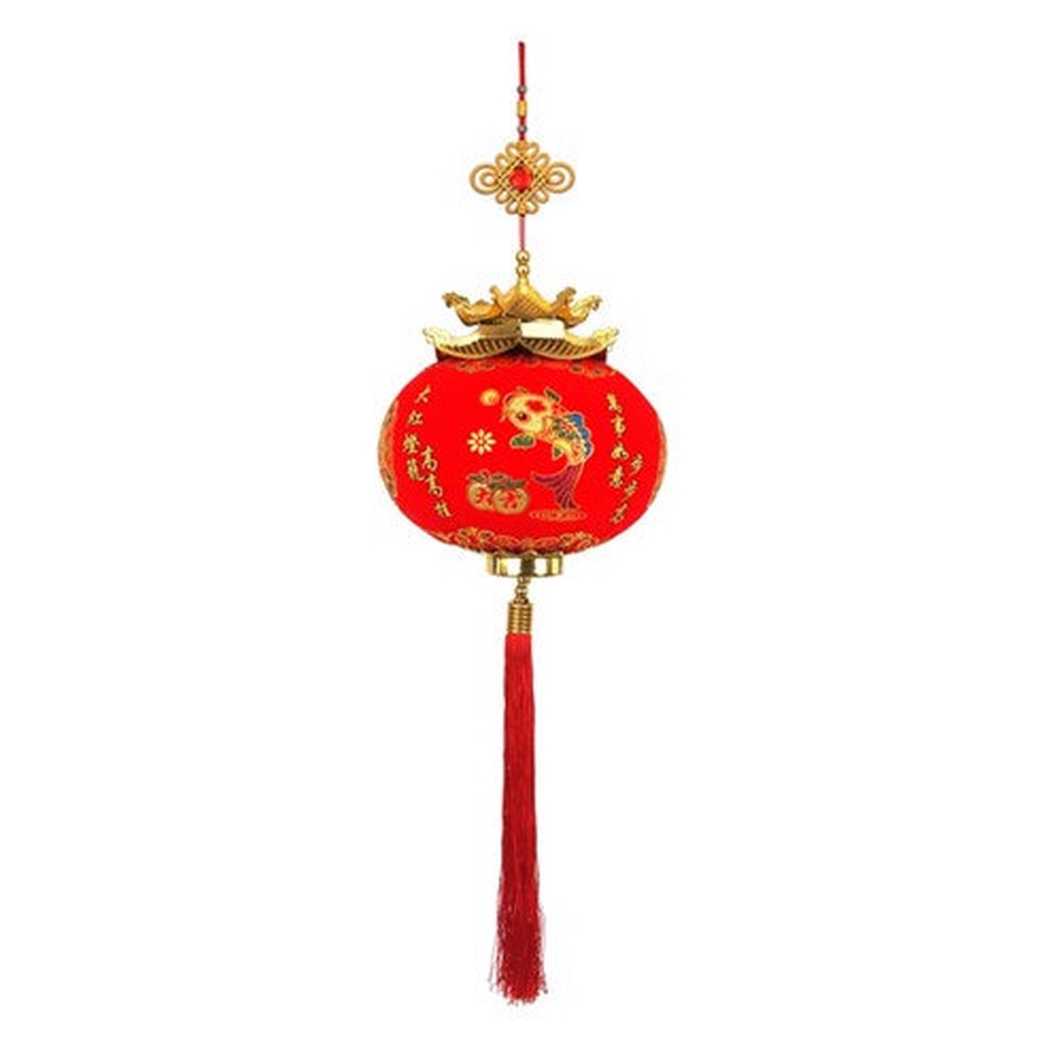 Red Chinese Lantern-Tassel 33cm