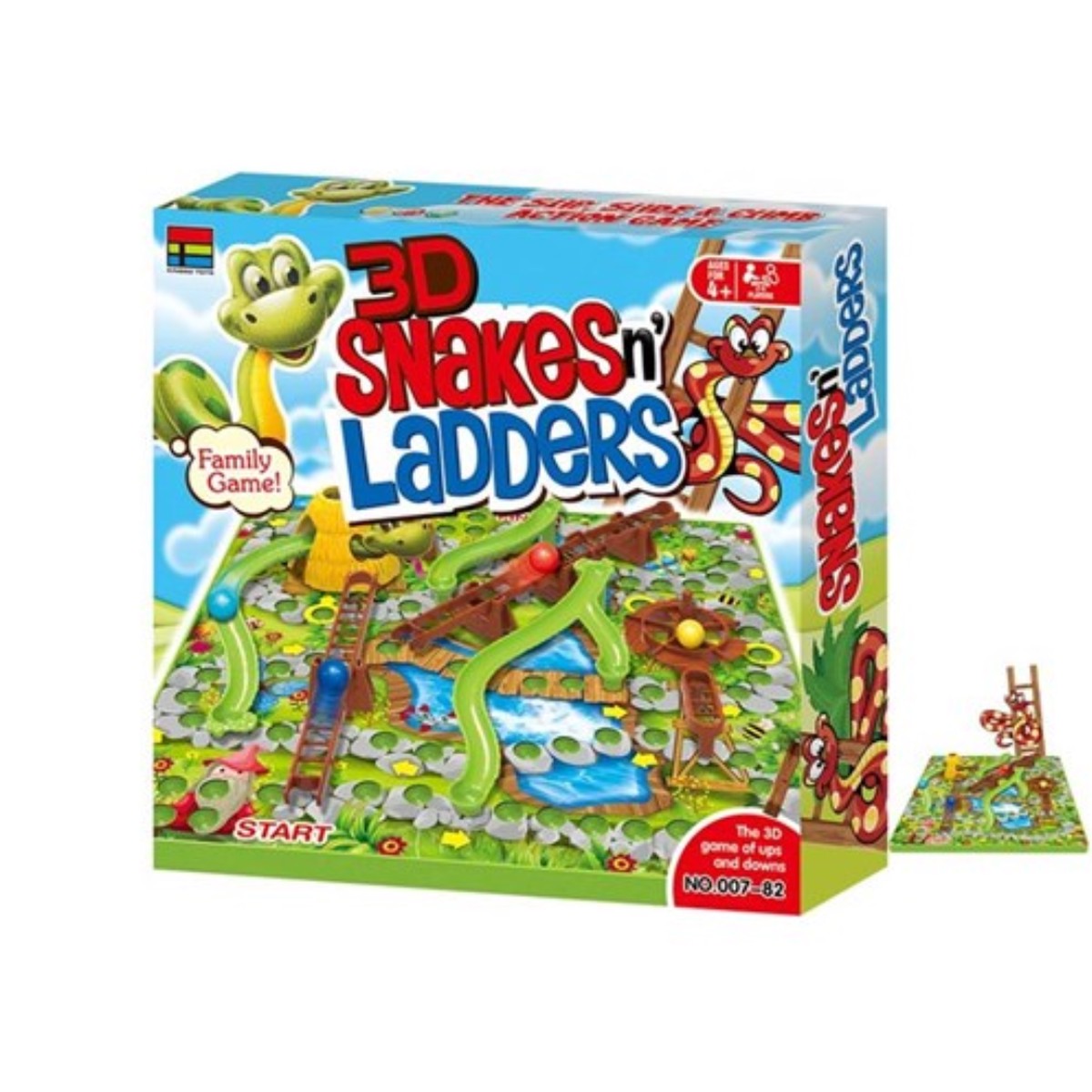3D Snakes & Ladders Lge Board Game