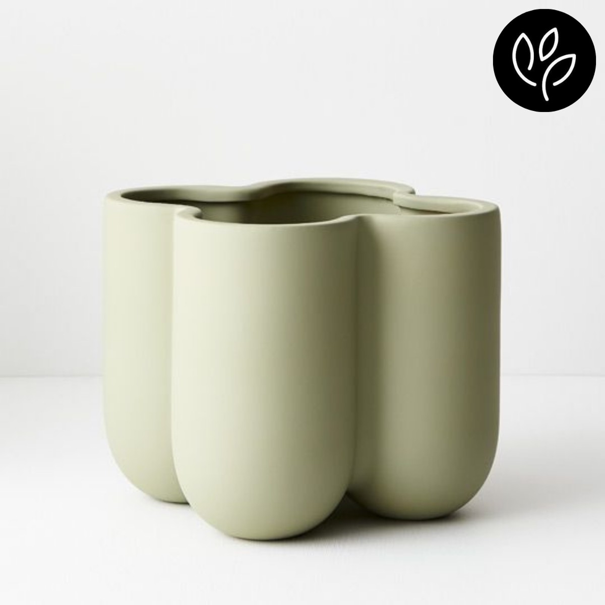 Vase Nirassa Pistachio 20cmlx18cmh