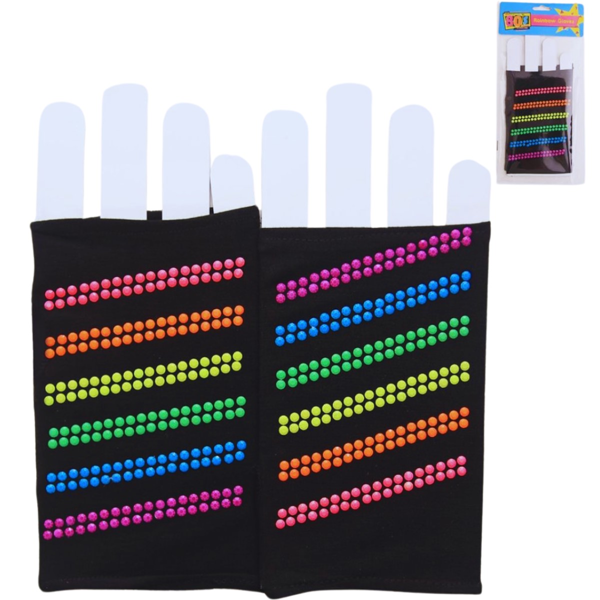 80'S RAINBOW GLOVES