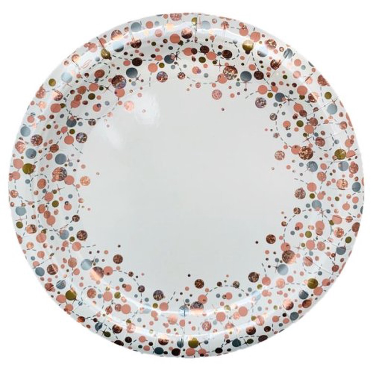 SPARKFIZZ ROSEGOLD 9in PLATE P8