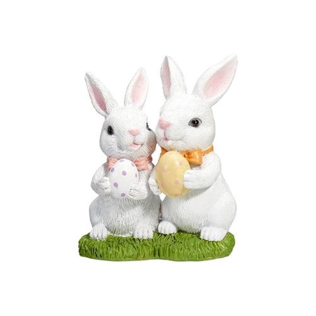 Bunny Couple Polyresin 10X7X12cm