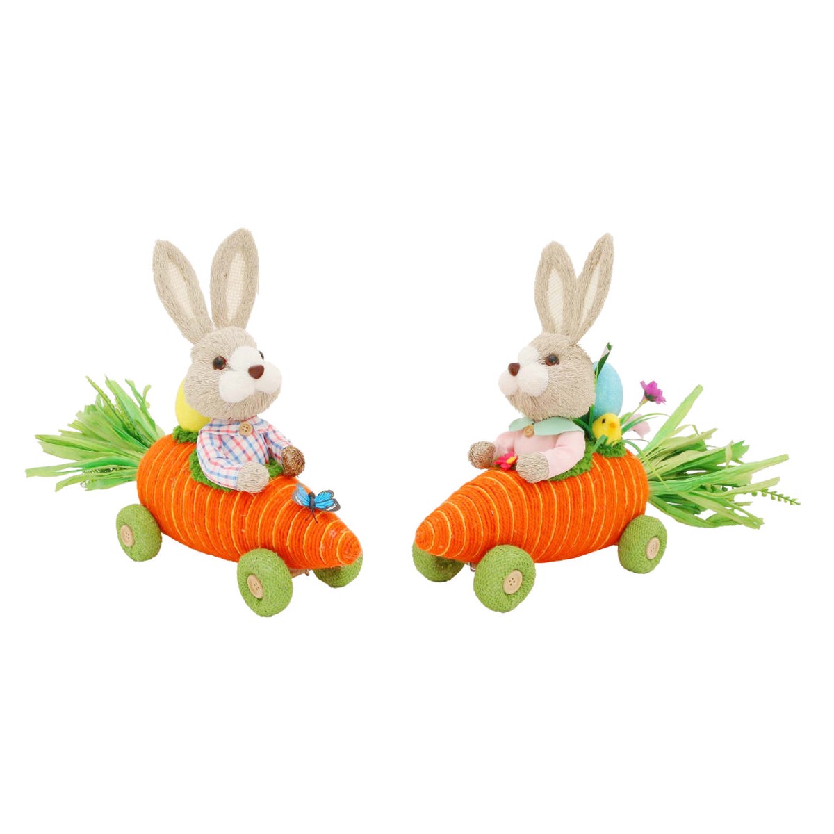 Easter Bunny In Carrot Car Assorted