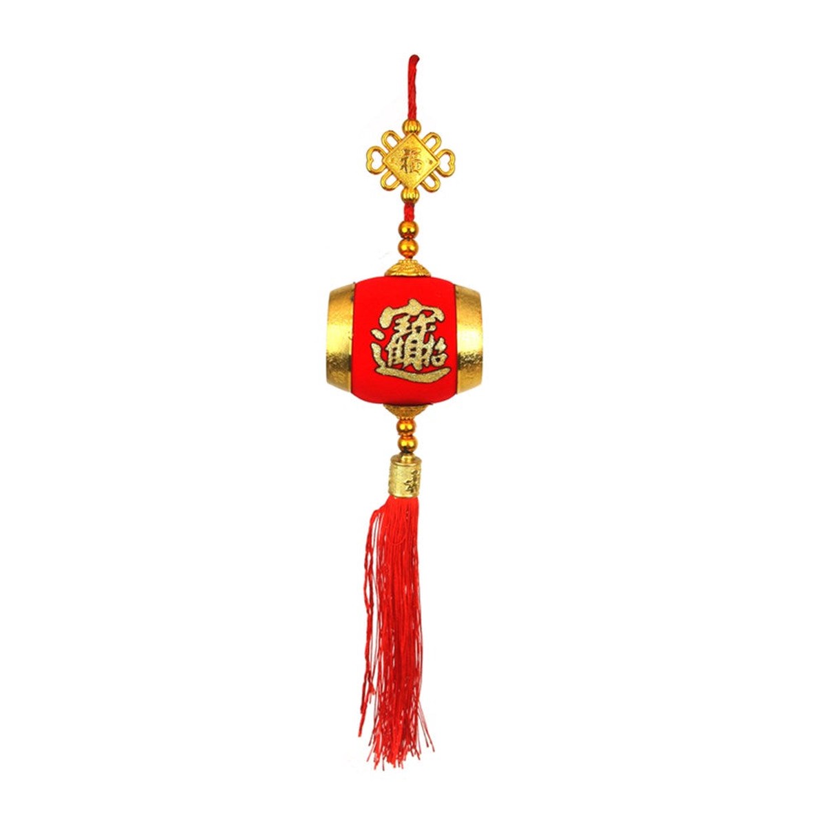 Hanging Drum Fortune Pendant 38cm