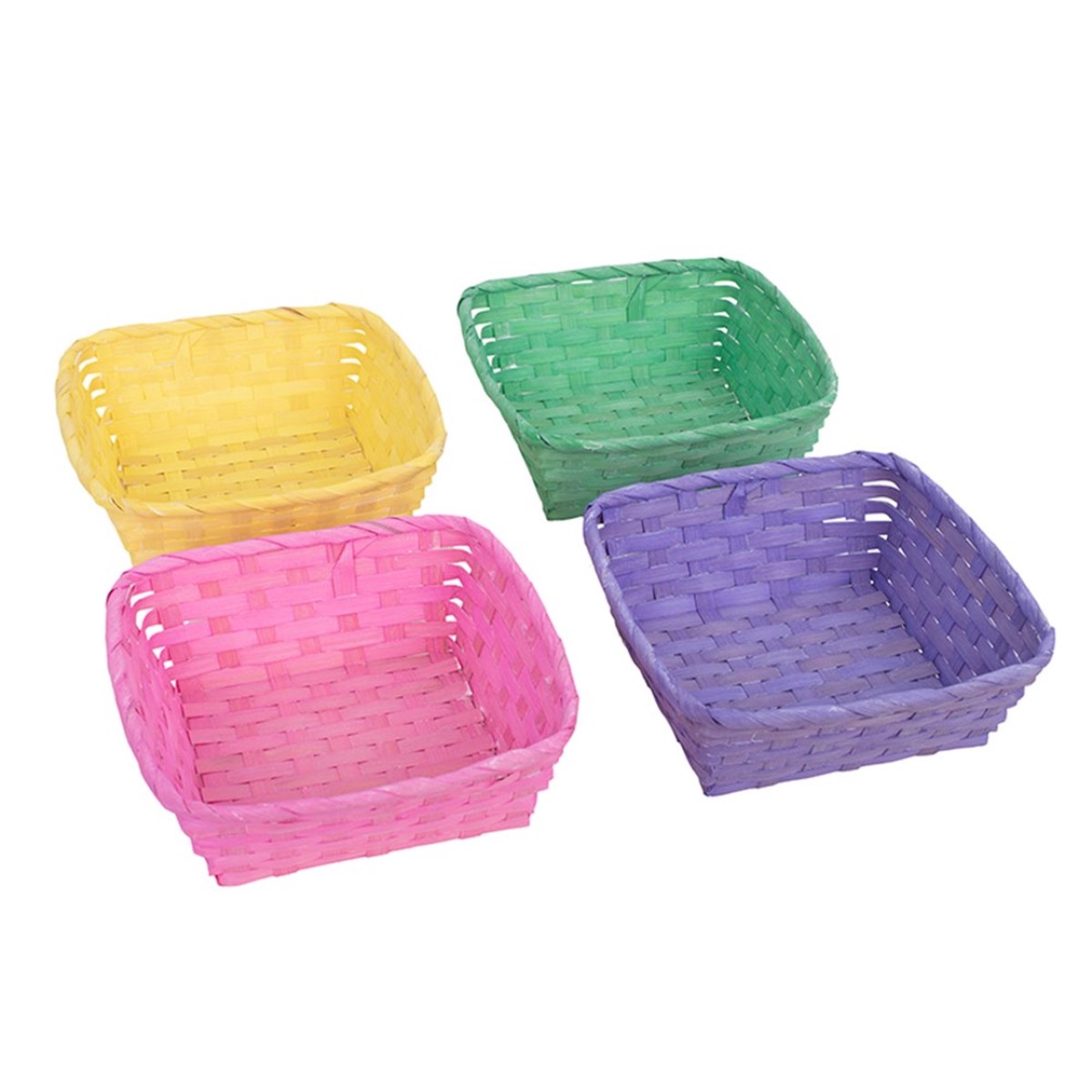 Easter Basket 20x20x7cm 4 Assorted