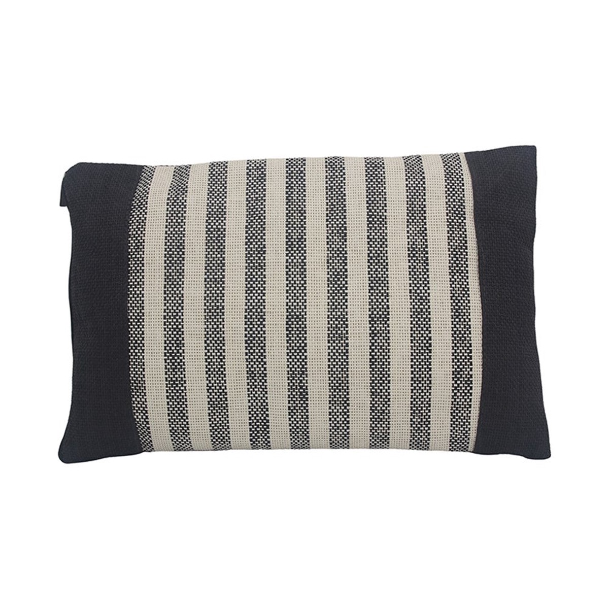 BEACH CUSHION BLACK/WHITE 45X27CM