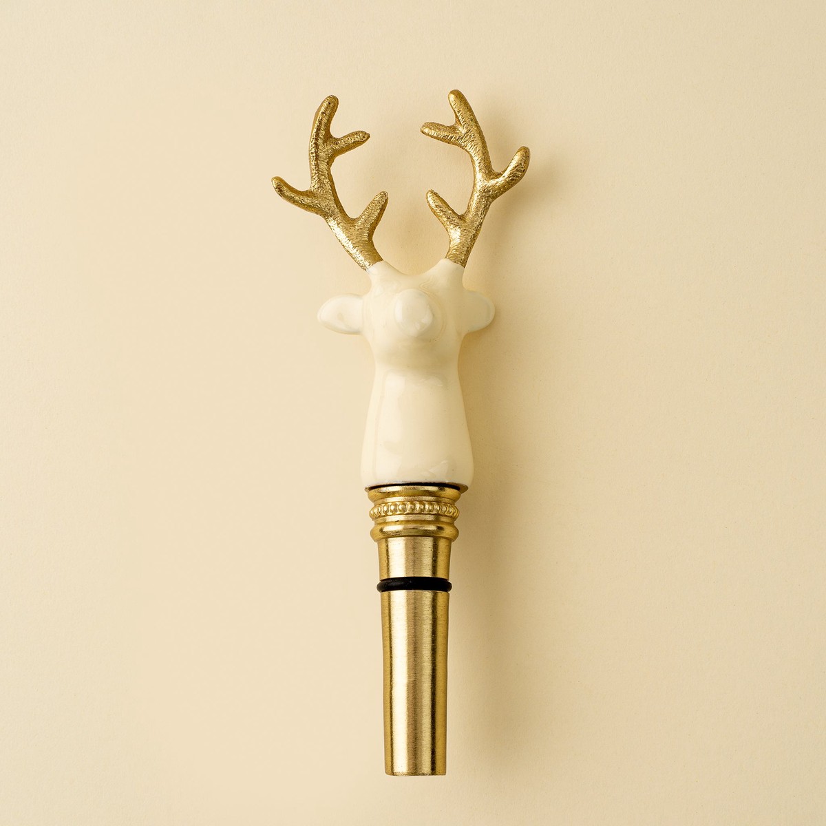 Gilded Stag Bottle Stopper