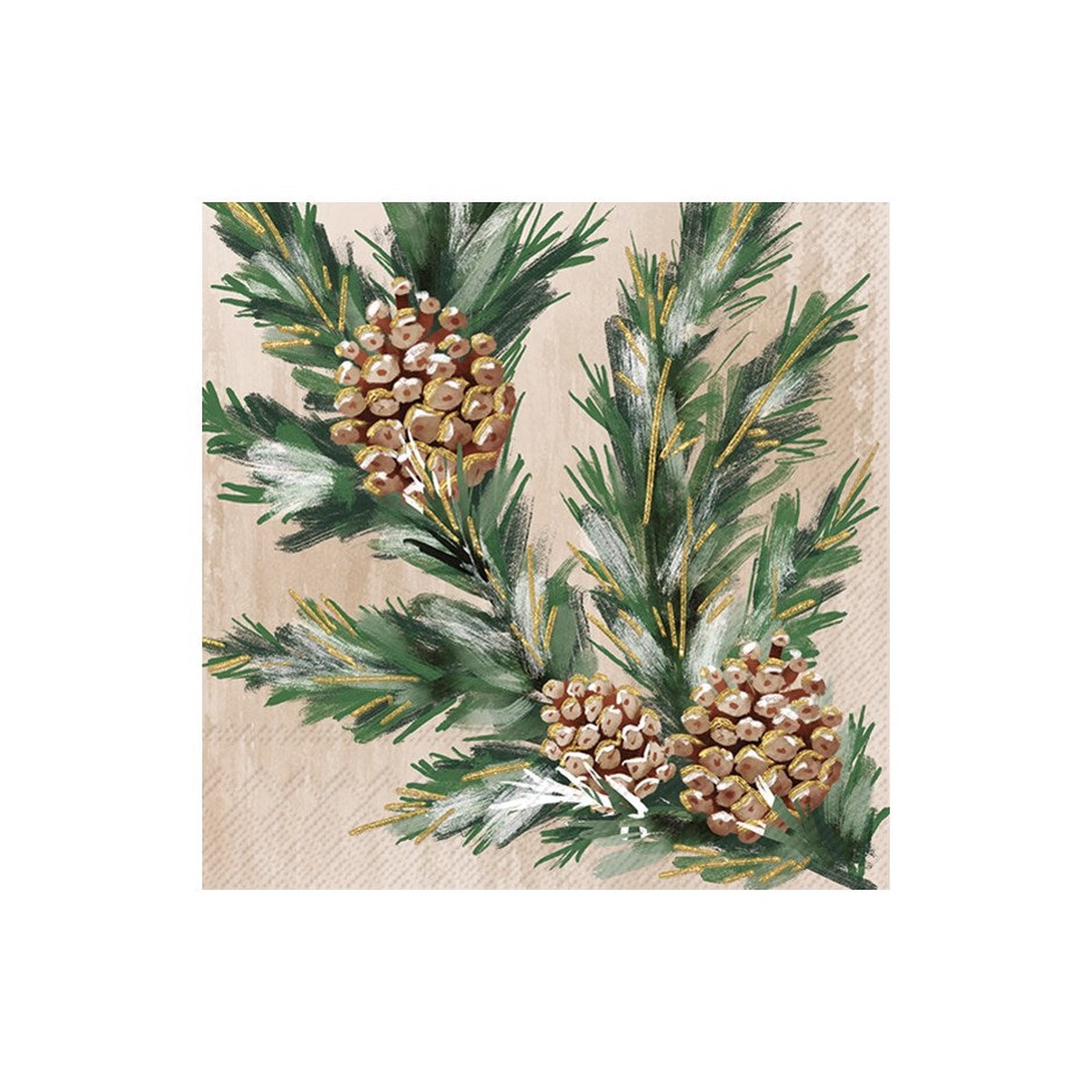 Gilded Swag Paper Napkins - Cocktail
