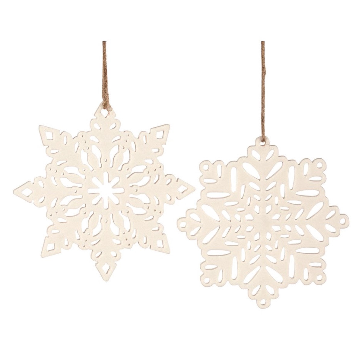 White Snowflake Ornament