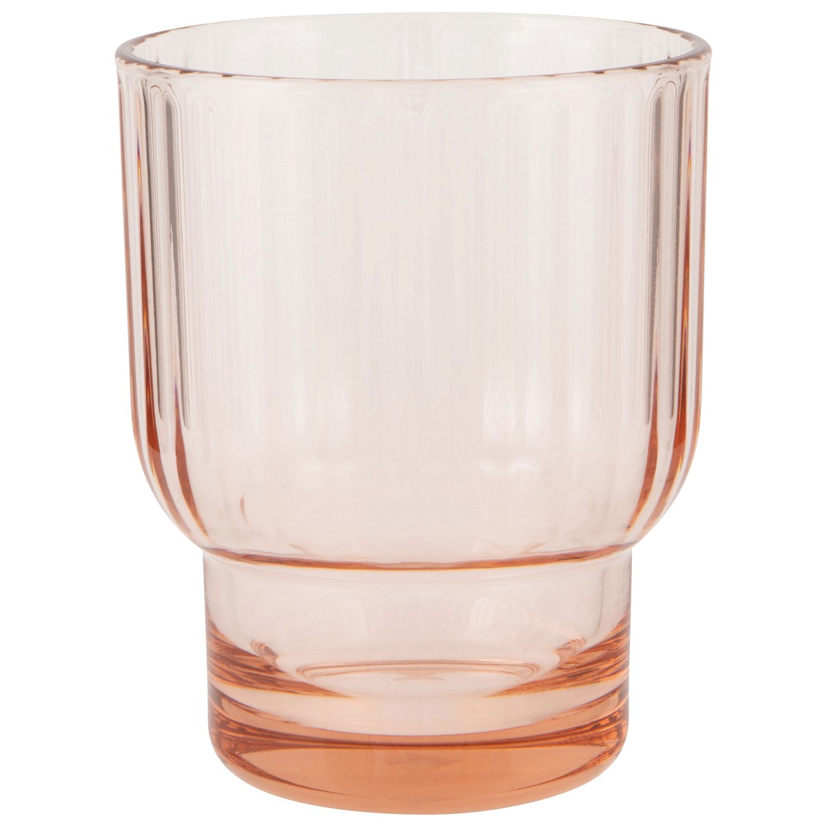 Acrylic Fluted DOF Glass - Blush Pink