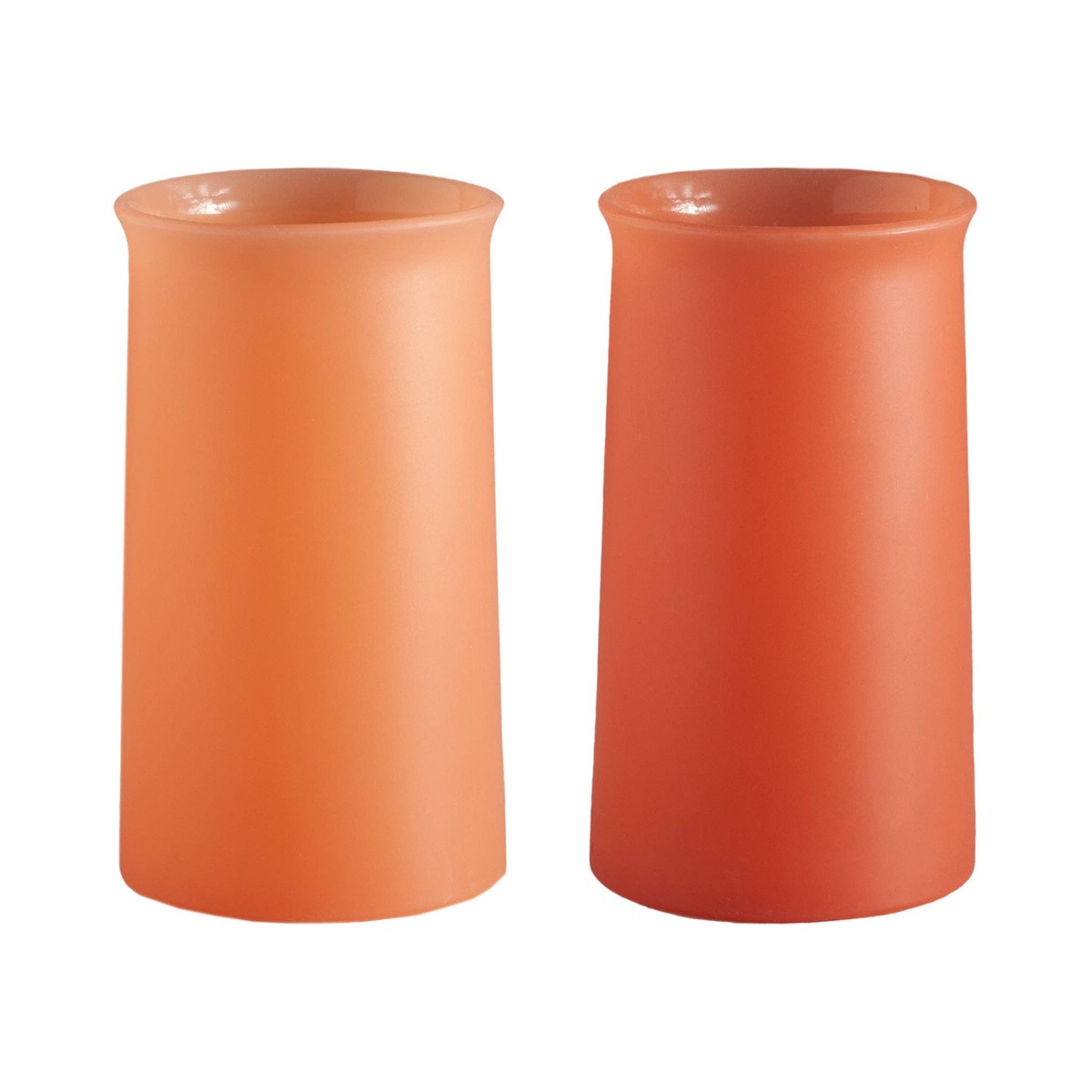 Terra + Peach Silicone Highball Glasses