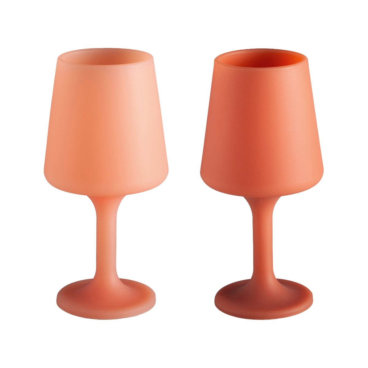 Terra + Peach Silicone Wine Glasses