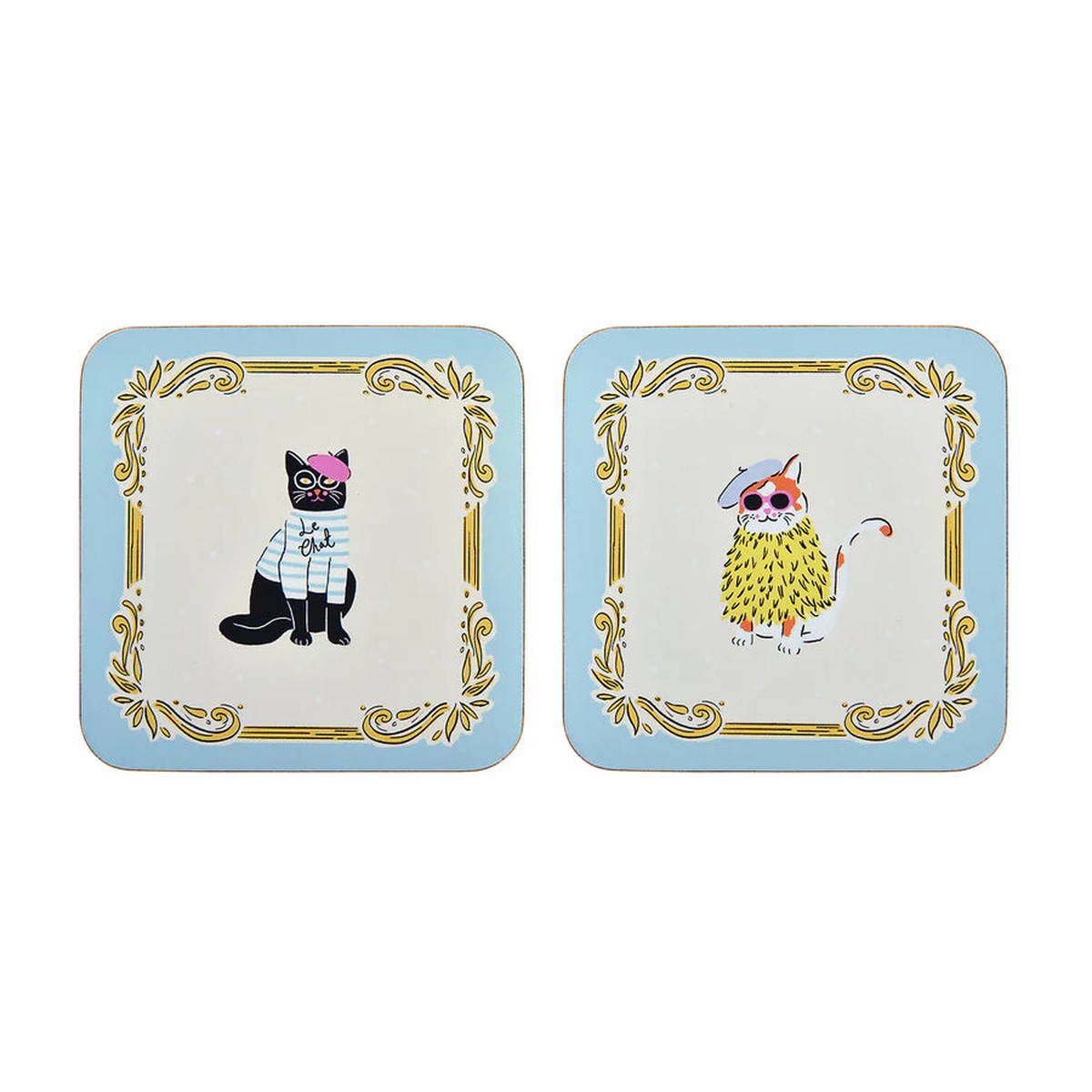 Coaster Set - Cool Cats