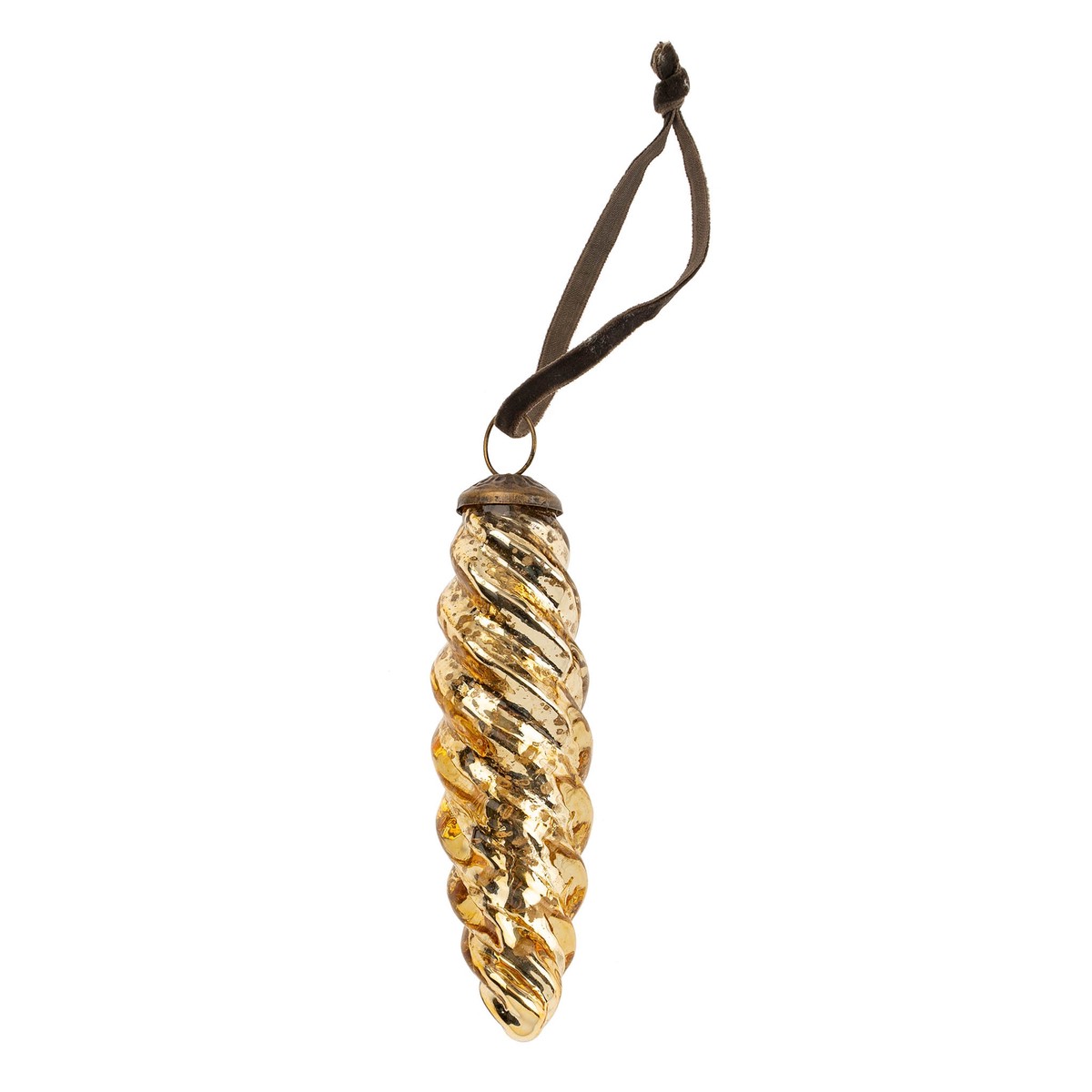 Gold Icicle Ornament - Large