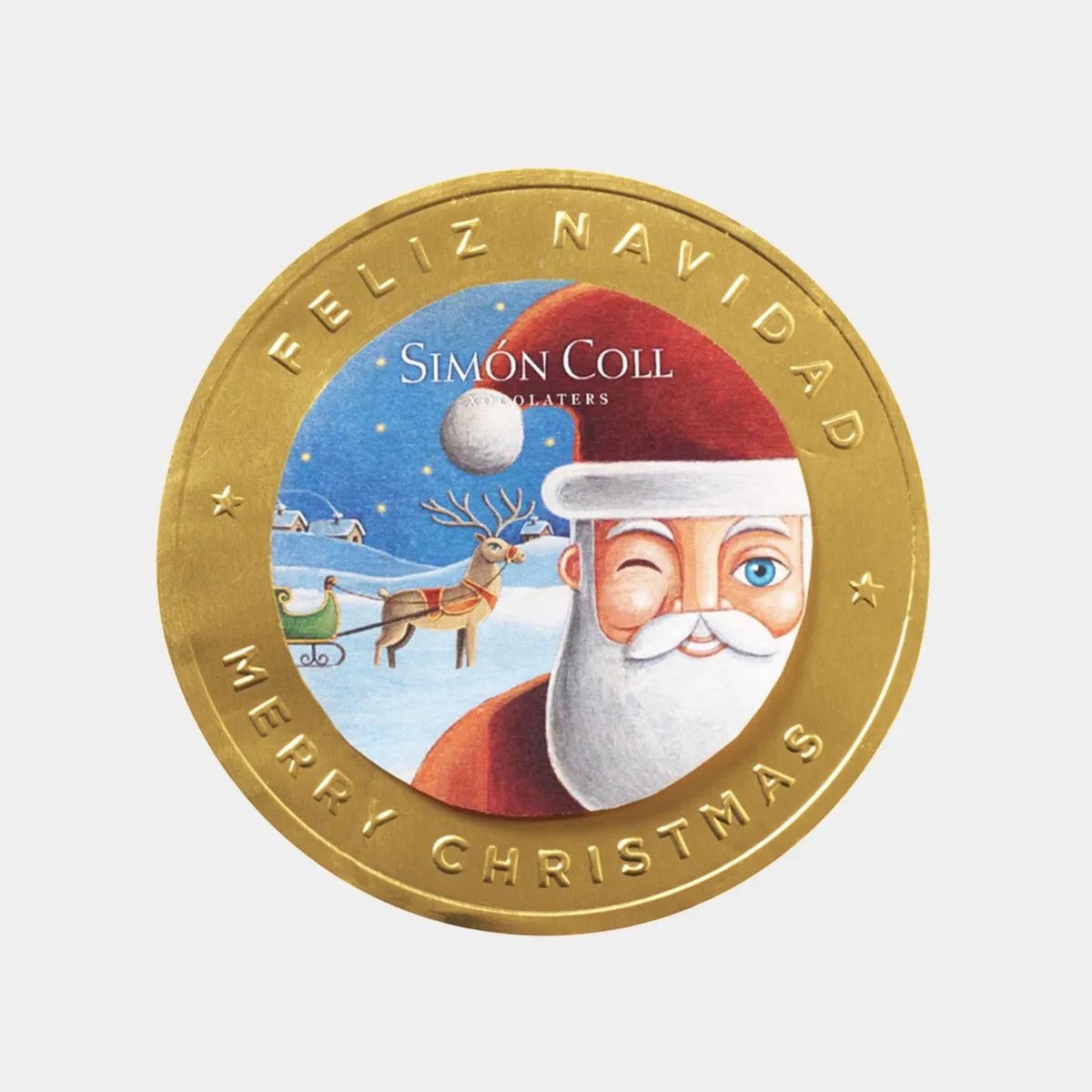 Simon Coll Medallion Santa