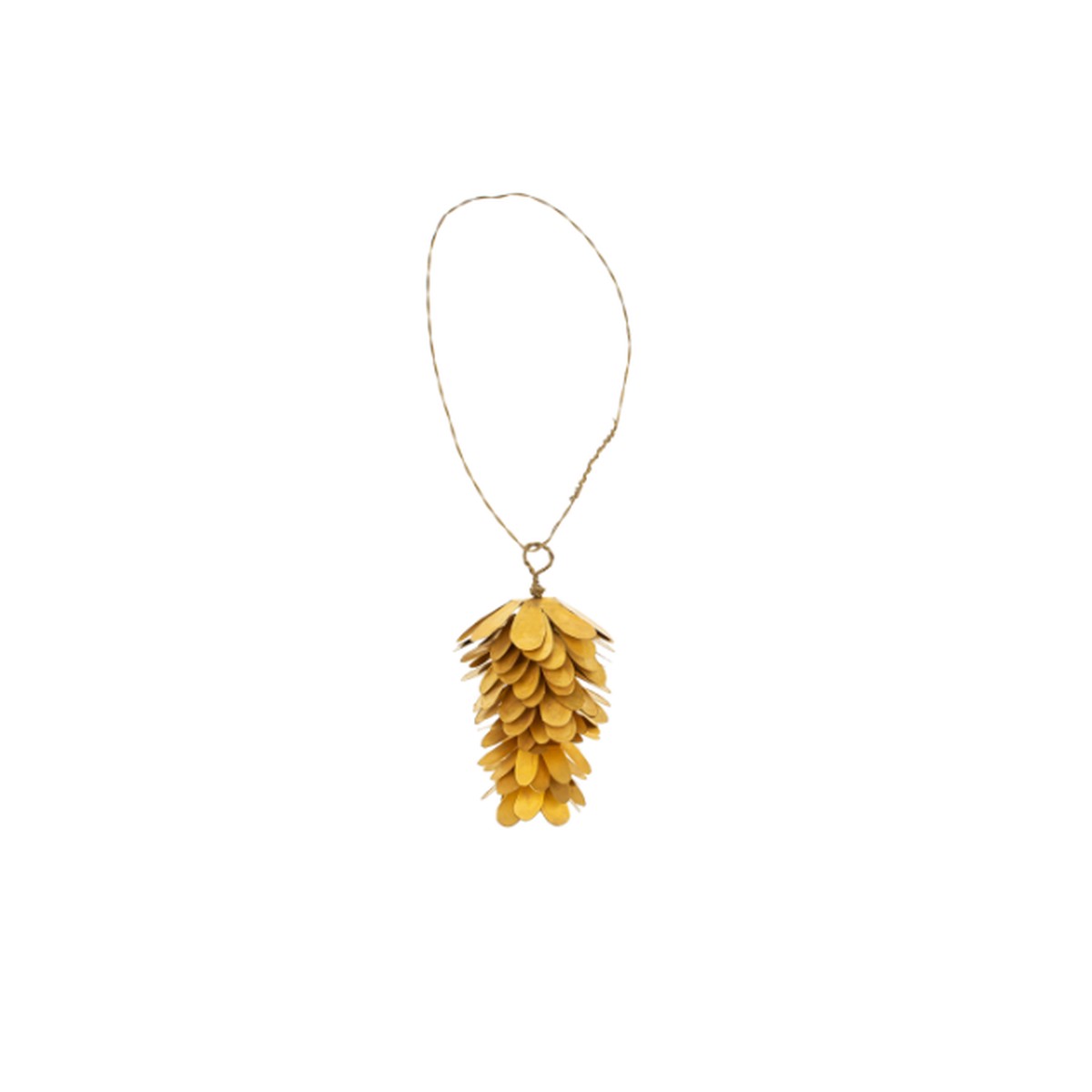 Small Brass Pinecone Ornament