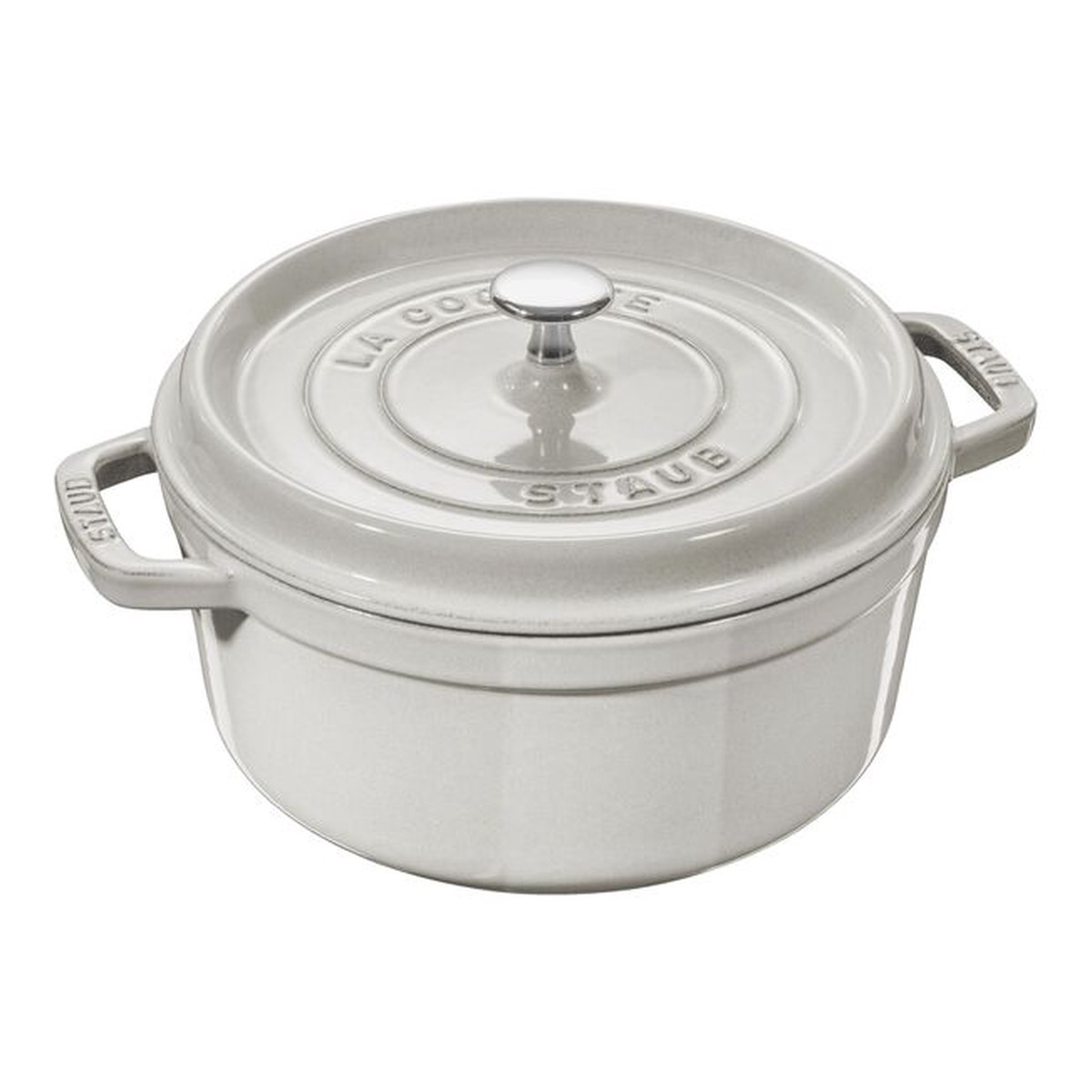 Staub 3.8L Cocotte - White Truffle