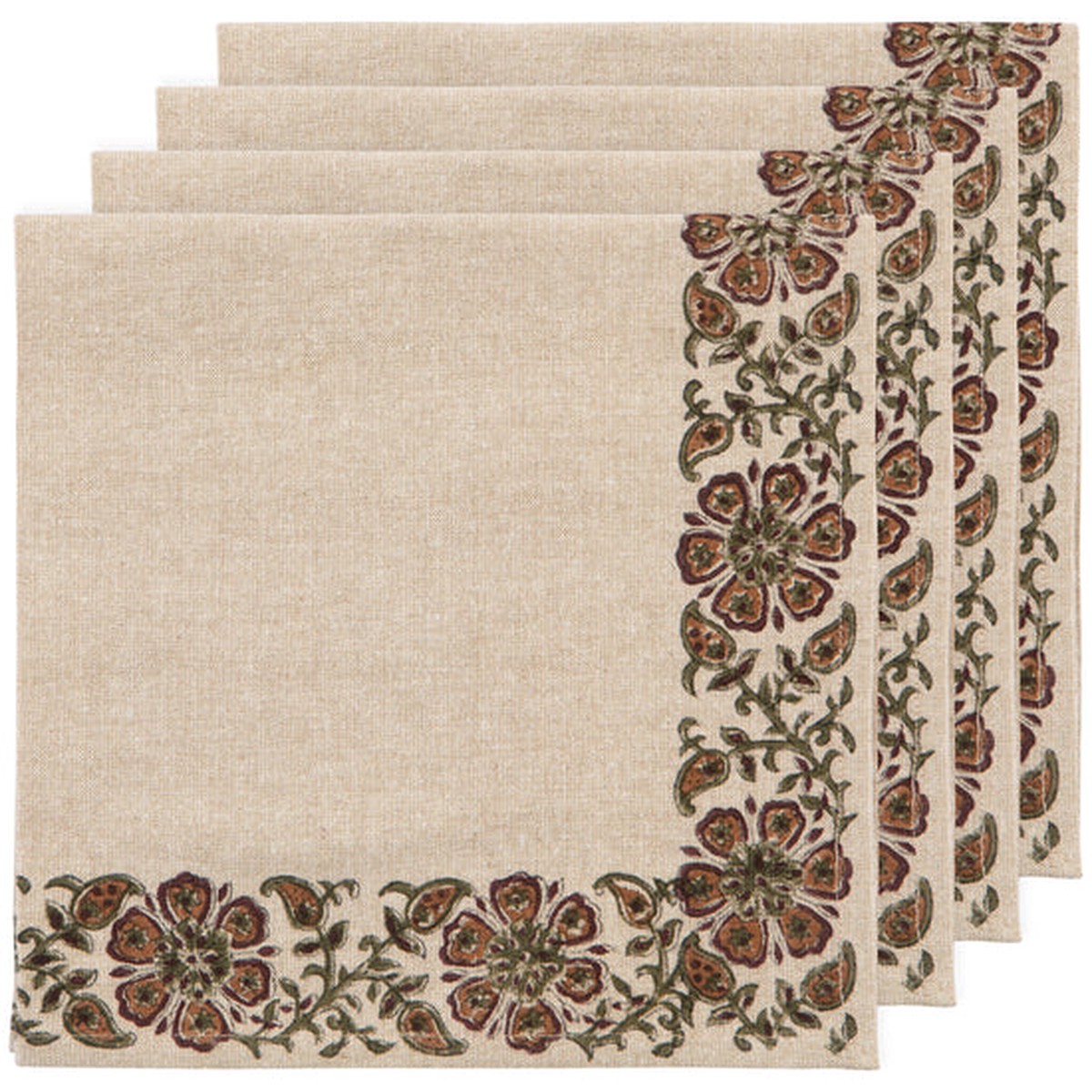 Block Print Napkin Set - Elysian
