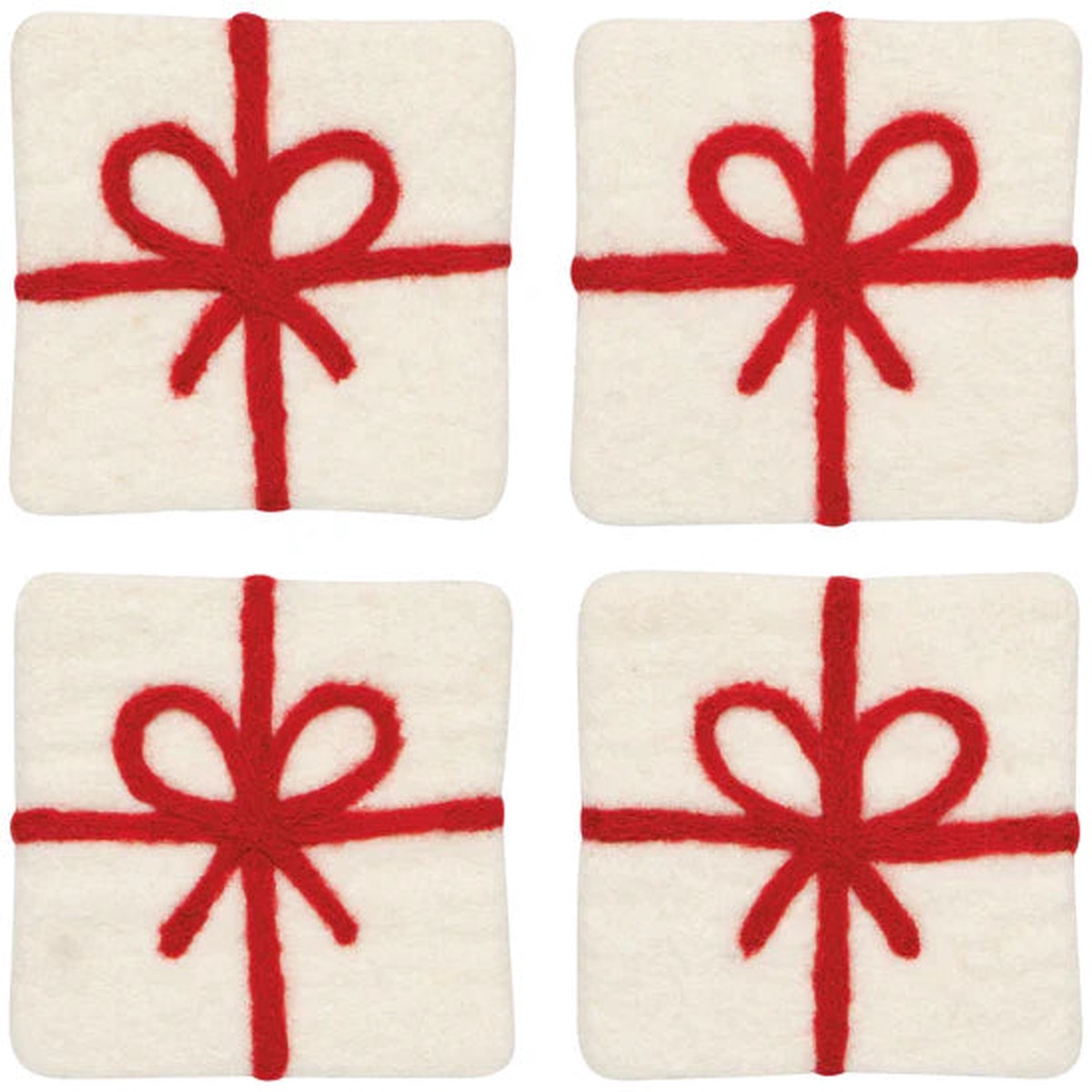 Felt Coaster Set - Presents