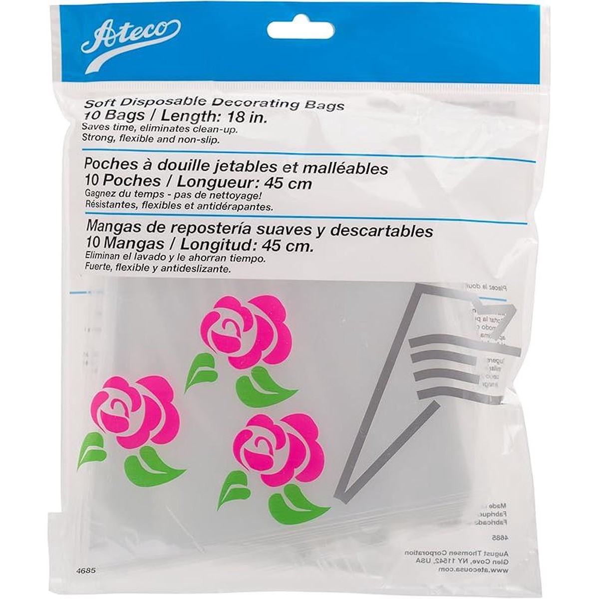 18" Clear Disposable Bags (Pkg of 10)