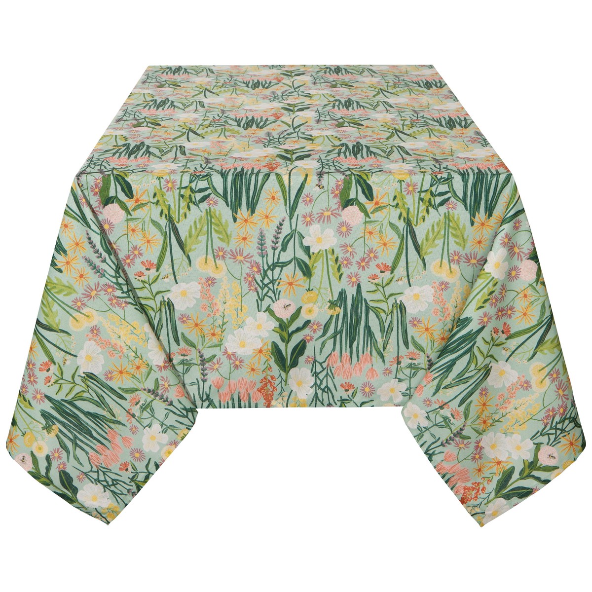 Bees & Blooms Round Tablecloth